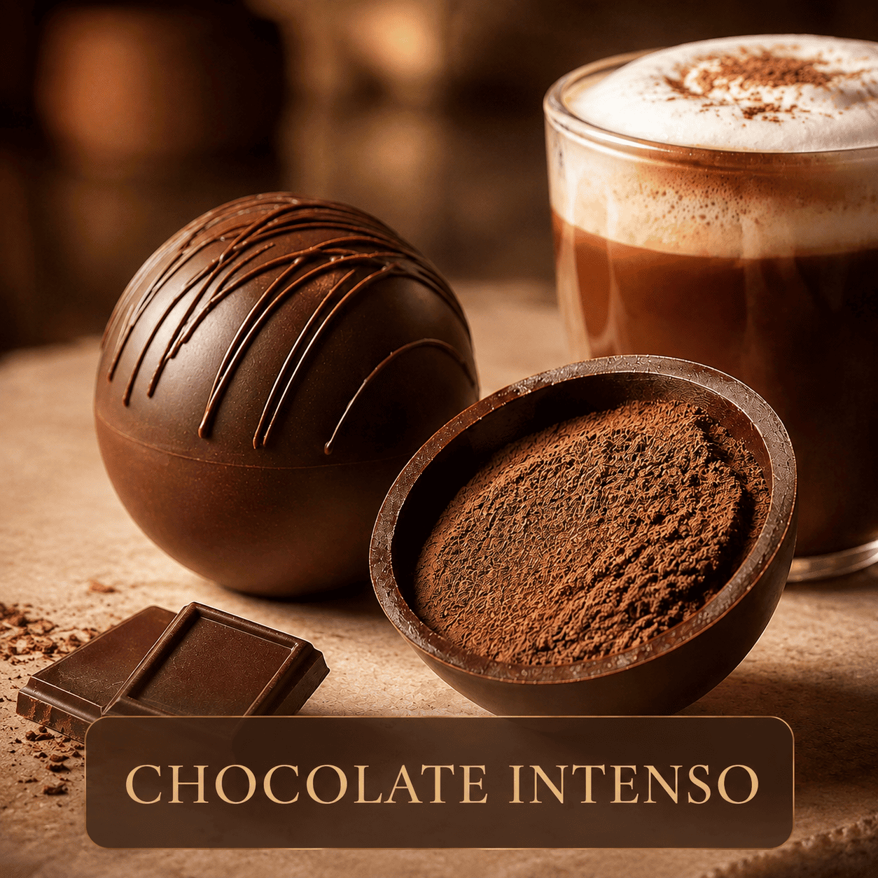 Cápsula artesanal sabor Chocolate Intenso